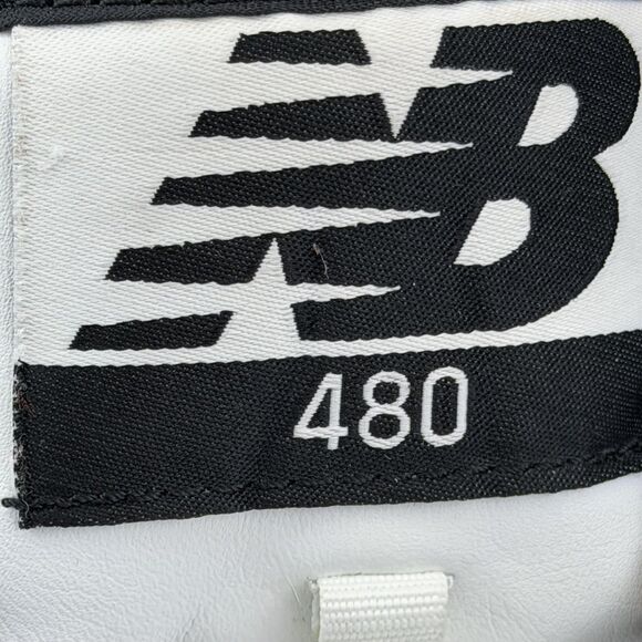 New Balance 480 Shoes Mens Size 7 Black White Leather Sneakers No Laces BB480LBA main image 9